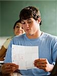 Student in a classroom.