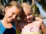 Two girls at the beach.