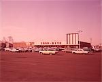 1960s SHOP RITE SUPERMARKET BUILDING PARKING LOT