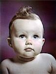 1940s 1950s BABY HEAD SHOULDER PORTRAIT