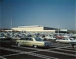 1960s FULL PARKING LOT OF STRAWBRIDGE & CLOTHIER DEPARTMENT STORE SHOPPING OUTDOOR