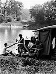 1940s THREE BOYS OUTDOOR IN SWIMMING HOLE - Stock Photo - Masterfile -  Rights-Managed, Artist: ClassicStock, Code: 846-02797227