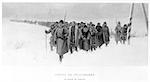 GEFANGENEN MARSCHIEREN SCHNEE WINTER SIBIRIEN RUSSLAND GEMÄLDE VON PREIS CONVOI DE PRISONNIERS PARISER SALON 1897