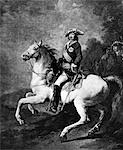 PORTRAIT DE PIERRE LE GRAND SUR CHEVAL 1672-1725 TSAR TSAR DE RUSSIE RUSSE LEADER IMPÉRIAL