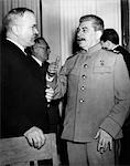 1940s JOSEF STALIN RUSSIAN LEADER WITH MOLOTOV YALTA CONFERENCE FEBRUARY 1945