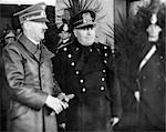 MAY 1939 ADOLPH HITLER AND BENITO MUSSOLINI DURING HITLER'S VISIT TO ITALY