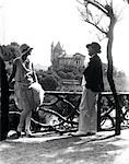 1920s COUPLE IN BIARRITZ FRANCE