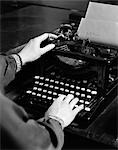 1930s WOMAN'S HANDS TYPING