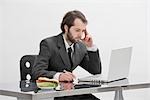 Sandwich on Businessman's Desk