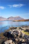 Rivage du Loch Torridon et Liathach, Torridon, Écosse