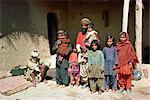 Famille Pathan près de Ziarat, Pakistan, Asie