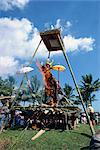 Feuerbestattung am Begräbnis, Bali, Indonesien, Südostasien, Asien