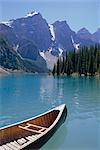 Lake Moraine, Rocky Mountains, Alberta, Canada