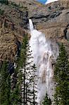 Waterfall in the Rocky Mountains, British Columbia, Canada, North America