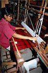 Silk industry, Chiang Mai, Thailand, Southeast Asia, Asia