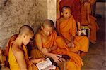 Buddhist monks near Chiang Mai, Thailand, Southeast Asia, Asia