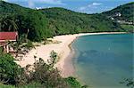 Près de plage de Grand Anse, Grenade, îles sous-le-vent, Antilles, Caraïbes, Amérique centrale