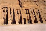 Temple of Hathor in honour of Nefertari, moved when the Aswan High Dam was built, UNESCO World Heritage Site, Abu Simbel, Nubia, Egypt, North Africa, Africa