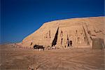 Temple de Re-Herakhte en l'honneur de Ramsès II, déplacé lorsque le barrage Assouan fut construit, Abou Simbel, patrimoine mondial de l'UNESCO, Nubie, Egypte, Afrique du Nord, Afrique