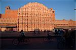 Hawa Mahal (Palace of the Winds), from where ladies in purdah could look outside, Jaipur, Rajasthan state, India, Asia