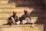 Musicians, Jaisalmer, Rajasthan state, India, Asia