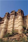 The Meherangarh Fort built in 1459, Jodhpur, Rajasthan, India