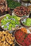 Close-up of Vegetable Vendor, Street Scene, Hanoi, Vietnam