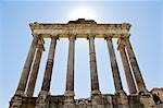 Temple de Saturne, Forum romain, Rome, Latium, Italie