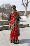 Porträt von eine junge Frau, Chittorgarh, Bundesstaat Rajasthan, Indien, Asien
