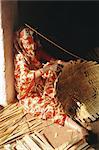 Basket making, Dhariyawad, Rajasthan, India