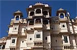 État du Palais de la ville, construite en 1775, Udaipur, Rajasthan, Inde, Asie