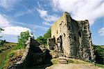 Peveril Schloß, Castleton, Peak District, Derbyshire, England, Vereinigtes Königreich, Europa