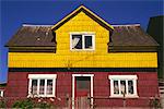 Schindel gekachelt Haus, Puerto Montt, Chile, Südamerika