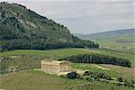 Temple Dorique de Ségeste datant de 430 av. J.-C., Ségeste, Sicile, Italie, Europe