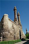 Minarets jumeaux, Cifte minare medressah, Sivas, Anatolie, Turquie, Asie mineure, Eurasie