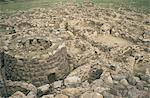 Su Nuraxi nuragique complexe datant de 1500BC, les ruines d'éventuellement un palais datant de vers 1500BC, fouillé depuis 1949, patrimoine mondial de l'UNESCO, Barumini, Marmilla région, Sardaigne, Italie, Europe