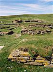 Picte et Norse settlement, Brough de Birsay, continent, Orcades, Ecosse, Royaume-Uni, Europe