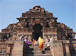 Entrée du Temple de Nilkanthesvara/Udayeshvara, XIe siècle, Udayapur, 100 kms nord-est de Bhopal, dans l'état de Madhya Pradesh, Inde
