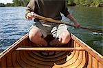 Man in Canoe, Ontario, Canada