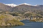 Presa de Rules Viaduct and Sierra Nevada, Andalucia, Spain