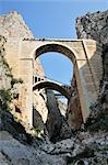 Bridges at Mascarat Gorge, Near Calpe, Costa Blanca, Alicante, Spain