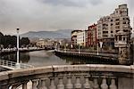 La rivière Nervion, Bilbao, Pays Basque, Espagne