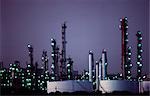 Oil Refinery, Sunset