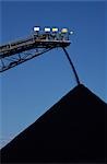Noir charbon, extraction minière, du stockage du charbon