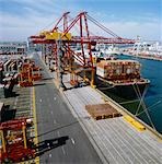 Docks, Loading Container Ship, Melbourne