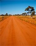 Feldweg nahe Jundah, Queensland, Australien