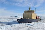 Navire brise-glace, mer de Weddell, péninsule Antarctique de Snow Hill Island, Antarctica