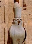 Horus-Statue, der Horus-Tempel, Edfu, Ägypten