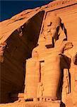 Statue de Ramsès II, Abou Simbel, UNESCO World Heritage Site, Nubie, Egypte, Afrique du Nord, Afrique