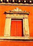 Window detail, Archiginnasio, Piazza Galvani, Bologna, Emilia-Romagna, Italy, Europe